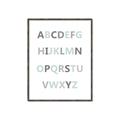 Picture of Mint Alphabet I _GroupedProduct_Rectangle_Portrait_Mini_ _GroupedProduct_Rectangle_Portrait_Canvas_Framed_