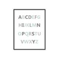 Picture of Mint Alphabet I _GroupedProduct_Rectangle_Portrait_Mini_ _GroupedProduct_Rectangle_Portrait_Canvas_Framed_