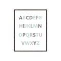 Picture of Mint Alphabet I _GroupedProduct_Rectangle_Portrait_Mini_ _GroupedProduct_Rectangle_Portrait_Canvas_Framed_