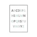 Picture of Mint Alphabet I _GroupedProduct_Rectangle_Portrait_Mini_ _GroupedProduct_Rectangle_Portrait_Canvas_Framed_