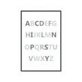 Picture of Mint Alphabet I _GroupedProduct_Rectangle_Portrait_Mini_ _GroupedProduct_Rectangle_Portrait_Canvas_Framed_