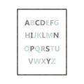 Picture of Mint Alphabet I _GroupedProduct_Rectangle_Portrait_Mini_ _GroupedProduct_Rectangle_Portrait_Canvas_Framed_