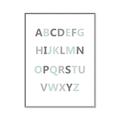 Picture of Mint Alphabet I _GroupedProduct_Rectangle_Portrait_Mini_ _GroupedProduct_Rectangle_Portrait_Canvas_Framed_