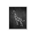 Picture of Chalk Giraffe _GroupedProduct_Rectangle_Portrait_Mini_ _GroupedProduct_Rectangle_Portrait_Canvas_Framed_