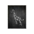Picture of Chalk Giraffe _GroupedProduct_Rectangle_Portrait_Mini_ _GroupedProduct_Rectangle_Portrait_Canvas_Framed_