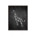 Picture of Chalk Giraffe _GroupedProduct_Rectangle_Portrait_Mini_ _GroupedProduct_Rectangle_Portrait_Canvas_Framed_