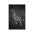 Picture of Chalk Giraffe _GroupedProduct_Rectangle_Portrait_Mini_ _GroupedProduct_Rectangle_Portrait_Canvas_Framed_
