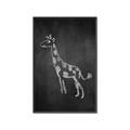 Picture of Chalk Giraffe _GroupedProduct_Rectangle_Portrait_Mini_ _GroupedProduct_Rectangle_Portrait_Canvas_Framed_