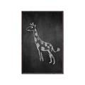 Picture of Chalk Giraffe _GroupedProduct_Rectangle_Portrait_Mini_ _GroupedProduct_Rectangle_Portrait_Canvas_Framed_