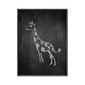 Picture of Chalk Giraffe _GroupedProduct_Rectangle_Portrait_Mini_ _GroupedProduct_Rectangle_Portrait_Canvas_Framed_
