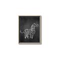 Picture of Chalk Zebra _GroupedProduct_Rectangle_Portrait_Mini_ _GroupedProduct_Rectangle_Portrait_Canvas_Framed_