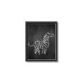 Picture of Chalk Zebra _GroupedProduct_Rectangle_Portrait_Mini_ _GroupedProduct_Rectangle_Portrait_Canvas_Framed_