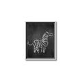 Picture of Chalk Zebra _GroupedProduct_Rectangle_Portrait_Mini_ _GroupedProduct_Rectangle_Portrait_Canvas_Framed_