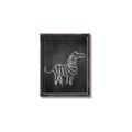 Picture of Chalk Zebra _GroupedProduct_Rectangle_Portrait_Mini_ _GroupedProduct_Rectangle_Portrait_Canvas_Framed_