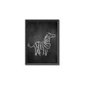 Picture of Chalk Zebra _GroupedProduct_Rectangle_Portrait_Mini_ _GroupedProduct_Rectangle_Portrait_Canvas_Framed_