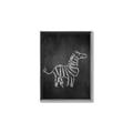 Picture of Chalk Zebra _GroupedProduct_Rectangle_Portrait_Mini_ _GroupedProduct_Rectangle_Portrait_Canvas_Framed_
