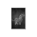 Picture of Chalk Zebra _GroupedProduct_Rectangle_Portrait_Mini_ _GroupedProduct_Rectangle_Portrait_Canvas_Framed_