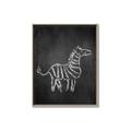Picture of Chalk Zebra _GroupedProduct_Rectangle_Portrait_Mini_ _GroupedProduct_Rectangle_Portrait_Canvas_Framed_