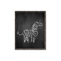 Picture of Chalk Zebra _GroupedProduct_Rectangle_Portrait_Mini_ _GroupedProduct_Rectangle_Portrait_Canvas_Framed_