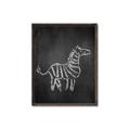 Picture of Chalk Zebra _GroupedProduct_Rectangle_Portrait_Mini_ _GroupedProduct_Rectangle_Portrait_Canvas_Framed_