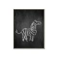Picture of Chalk Zebra _GroupedProduct_Rectangle_Portrait_Mini_ _GroupedProduct_Rectangle_Portrait_Canvas_Framed_