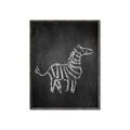 Picture of Chalk Zebra _GroupedProduct_Rectangle_Portrait_Mini_ _GroupedProduct_Rectangle_Portrait_Canvas_Framed_