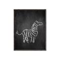 Picture of Chalk Zebra _GroupedProduct_Rectangle_Portrait_Mini_ _GroupedProduct_Rectangle_Portrait_Canvas_Framed_