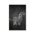 Picture of Chalk Zebra _GroupedProduct_Rectangle_Portrait_Mini_ _GroupedProduct_Rectangle_Portrait_Canvas_Framed_