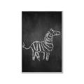 Picture of Chalk Zebra _GroupedProduct_Rectangle_Portrait_Mini_ _GroupedProduct_Rectangle_Portrait_Canvas_Framed_