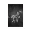 Picture of Chalk Zebra _GroupedProduct_Rectangle_Portrait_Mini_ _GroupedProduct_Rectangle_Portrait_Canvas_Framed_