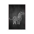 Picture of Chalk Zebra _GroupedProduct_Rectangle_Portrait_Mini_ _GroupedProduct_Rectangle_Portrait_Canvas_Framed_
