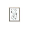 Picture of Mint Alphabet II _GroupedProduct_Rectangle_Portrait_Mini_ _GroupedProduct_Rectangle_Portrait_Canvas_Framed_