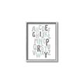 Picture of Mint Alphabet II _GroupedProduct_Rectangle_Portrait_Mini_ _GroupedProduct_Rectangle_Portrait_Canvas_Framed_