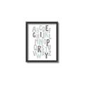 Picture of Mint Alphabet II _GroupedProduct_Rectangle_Portrait_Mini_ _GroupedProduct_Rectangle_Portrait_Canvas_Framed_
