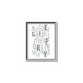 Picture of Mint Alphabet II _GroupedProduct_Rectangle_Portrait_Mini_ _GroupedProduct_Rectangle_Portrait_Canvas_Framed_