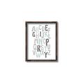 Picture of Mint Alphabet II _GroupedProduct_Rectangle_Portrait_Mini_ _GroupedProduct_Rectangle_Portrait_Canvas_Framed_