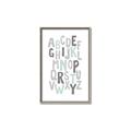 Picture of Mint Alphabet II _GroupedProduct_Rectangle_Portrait_Mini_ _GroupedProduct_Rectangle_Portrait_Canvas_Framed_