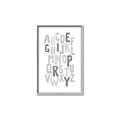 Picture of Mint Alphabet II _GroupedProduct_Rectangle_Portrait_Mini_ _GroupedProduct_Rectangle_Portrait_Canvas_Framed_