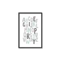 Picture of Mint Alphabet II _GroupedProduct_Rectangle_Portrait_Mini_ _GroupedProduct_Rectangle_Portrait_Canvas_Framed_