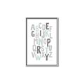 Picture of Mint Alphabet II _GroupedProduct_Rectangle_Portrait_Mini_ _GroupedProduct_Rectangle_Portrait_Canvas_Framed_