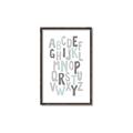 Picture of Mint Alphabet II _GroupedProduct_Rectangle_Portrait_Mini_ _GroupedProduct_Rectangle_Portrait_Canvas_Framed_