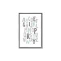 Picture of Mint Alphabet II _GroupedProduct_Rectangle_Portrait_Mini_ _GroupedProduct_Rectangle_Portrait_Canvas_Framed_
