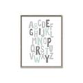 Picture of Mint Alphabet II _GroupedProduct_Rectangle_Portrait_Mini_ _GroupedProduct_Rectangle_Portrait_Canvas_Framed_