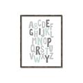 Picture of Mint Alphabet II _GroupedProduct_Rectangle_Portrait_Mini_ _GroupedProduct_Rectangle_Portrait_Canvas_Framed_