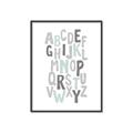 Picture of Mint Alphabet II _GroupedProduct_Rectangle_Portrait_Mini_ _GroupedProduct_Rectangle_Portrait_Canvas_Framed_