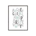 Picture of Mint Alphabet II _GroupedProduct_Rectangle_Portrait_Mini_ _GroupedProduct_Rectangle_Portrait_Canvas_Framed_