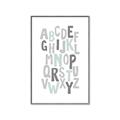 Picture of Mint Alphabet II _GroupedProduct_Rectangle_Portrait_Mini_ _GroupedProduct_Rectangle_Portrait_Canvas_Framed_