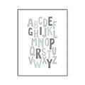 Picture of Mint Alphabet II _GroupedProduct_Rectangle_Portrait_Mini_ _GroupedProduct_Rectangle_Portrait_Canvas_Framed_