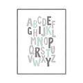 Picture of Mint Alphabet II _GroupedProduct_Rectangle_Portrait_Mini_ _GroupedProduct_Rectangle_Portrait_Canvas_Framed_