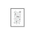 Picture of Mint Alphabet III _GroupedProduct_Rectangle_Portrait_Mini_ _GroupedProduct_Rectangle_Portrait_Canvas_Framed_